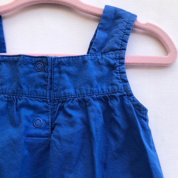 Carter’s Baby Girl Blue Woven Cotton Top Size 12M - Picture 6 of 7
